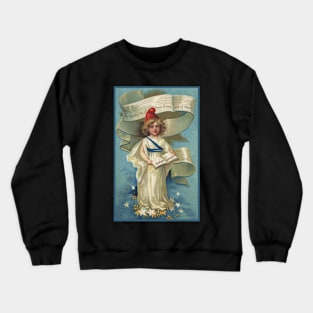 My Country 'Tis Of Thee Antique Patriotic Postcard Crewneck Sweatshirt